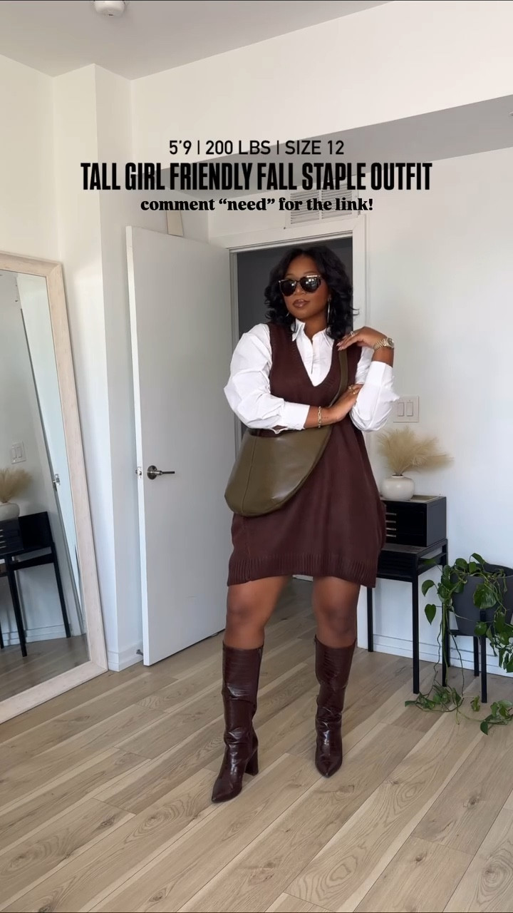 Perfection!!! 😍😍✨✨ I am 5’9 | 200 lbs wearing XL in dress shirt and XXL in the sweater vest!!!

#LTKmidsize #LTKfindsunder100