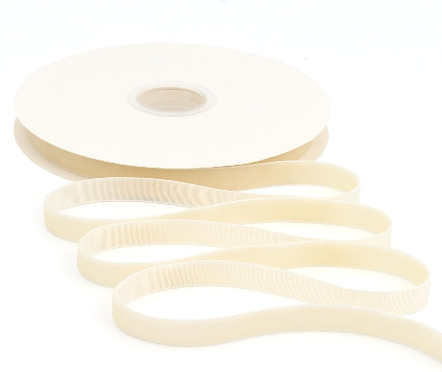 Ivory Velvet Ribbon 3/8 Inch X 12 Yards Christmas Ribbon for Gift Wrapping Christmas Ornaments Cr... | Amazon (US)