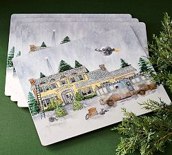 National Lampoon&rsquo;s Christmas Vacation™ Griswold House Cork Placemats - Set of 4 | Pottery Barn (US)