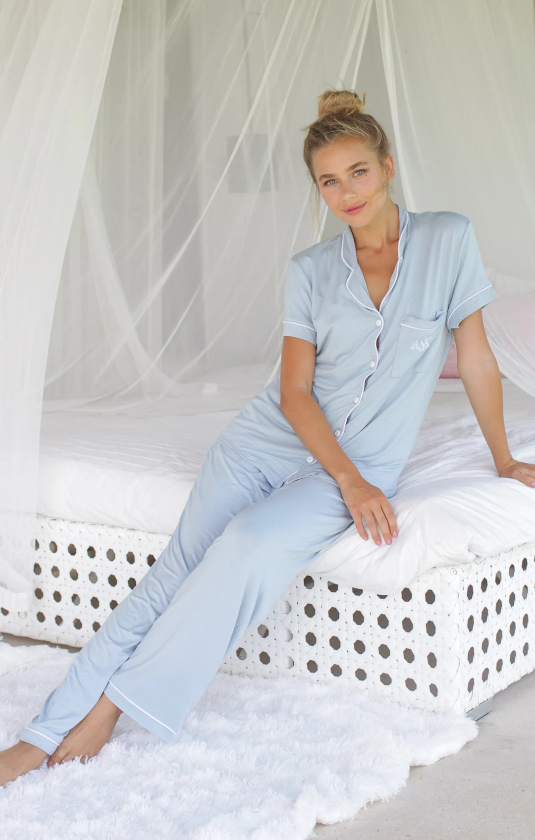 Set of 6 Bridesmaid Pajamas Set Monogrammed, Bridesmaid Proposal Gift, Bridal Pajamas, Matching P... | Etsy (US)