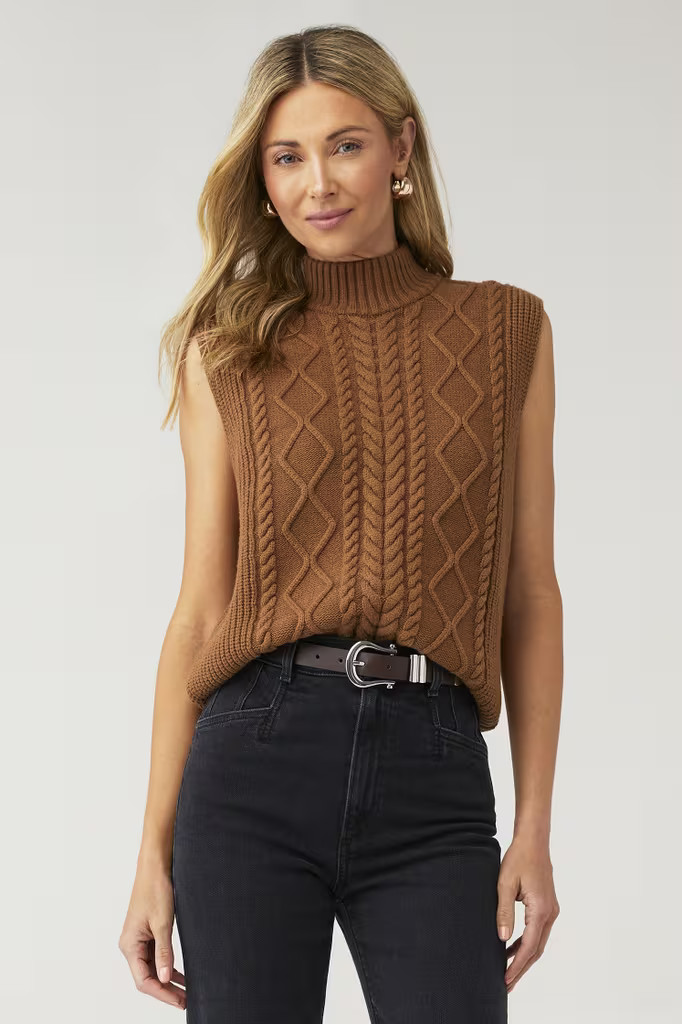JOILETTE ROLL NECK VEST | FashionPass