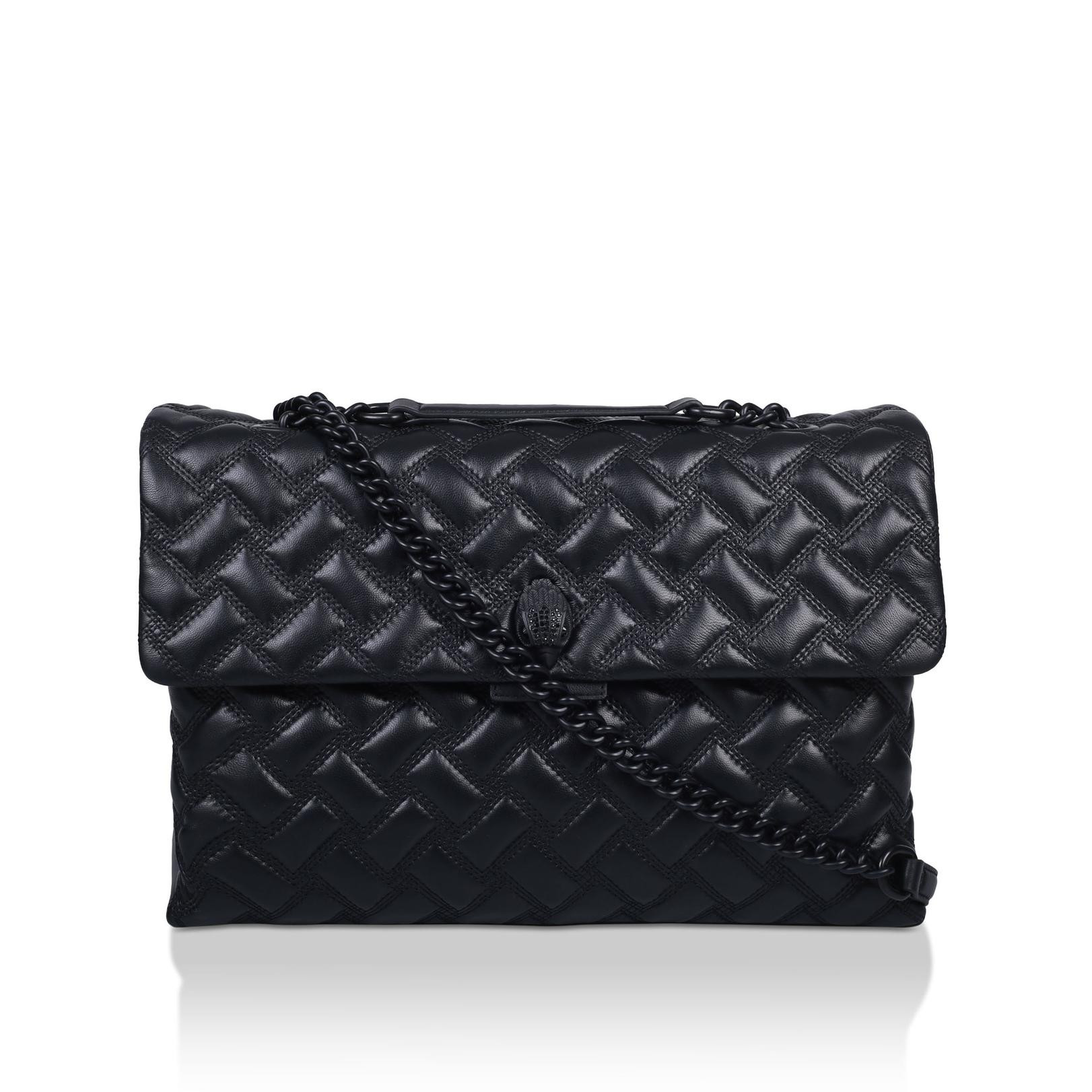 XXL KENSINGTON DRENCH Black Quilted Leather Oversized Shoulder Bag by KURT GEIGER LONDON | Kurt Geiger (Global)