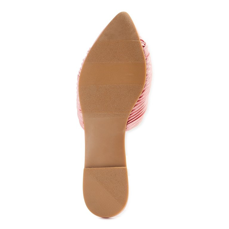 Scoop Women's Crinkle Satin Mules | Walmart (US)