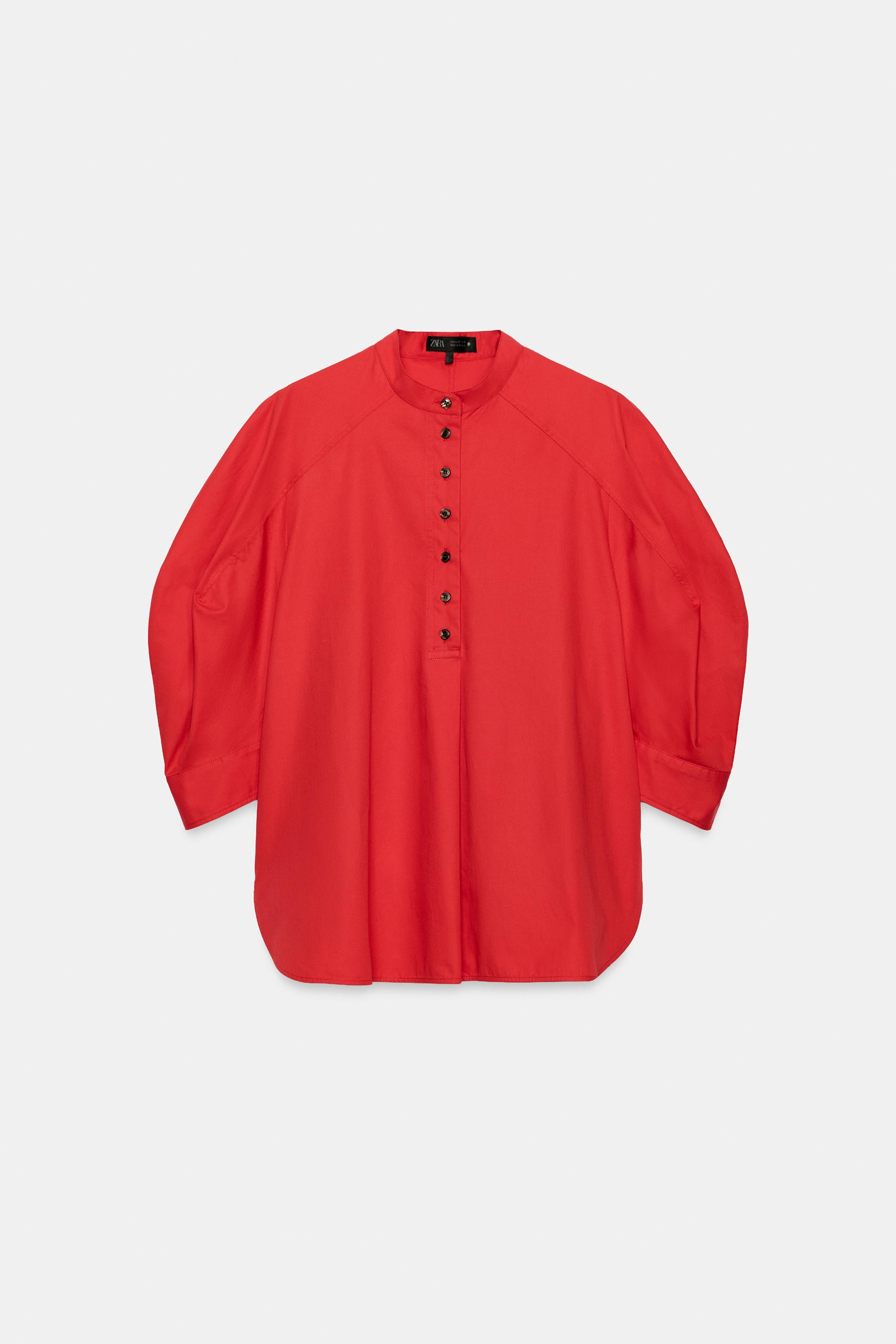 ZW COLLECTION PUFF SLEEVE SHIRT | Zara US