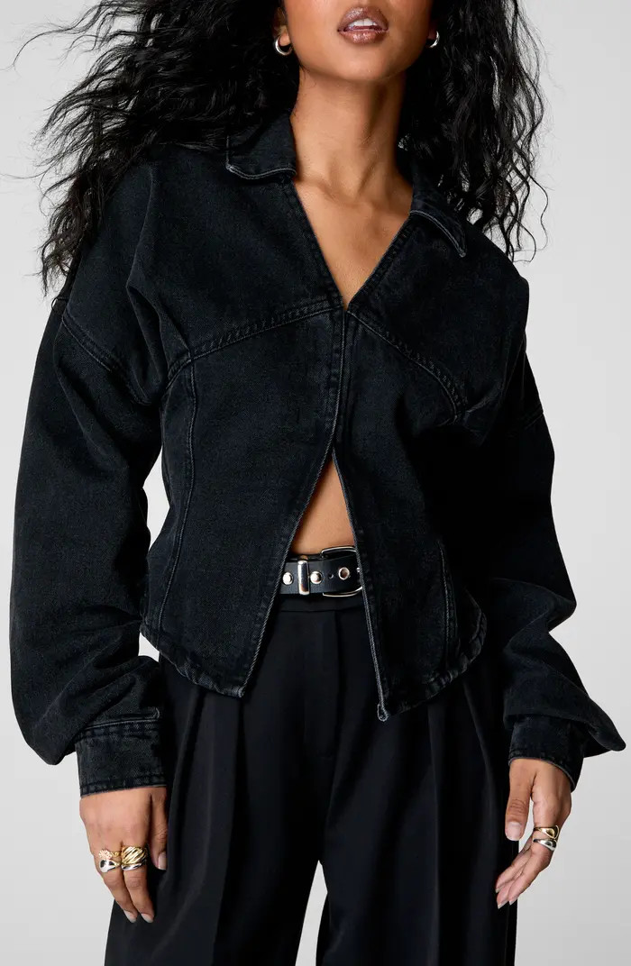 Long Sleeve Denim Top | Nordstrom