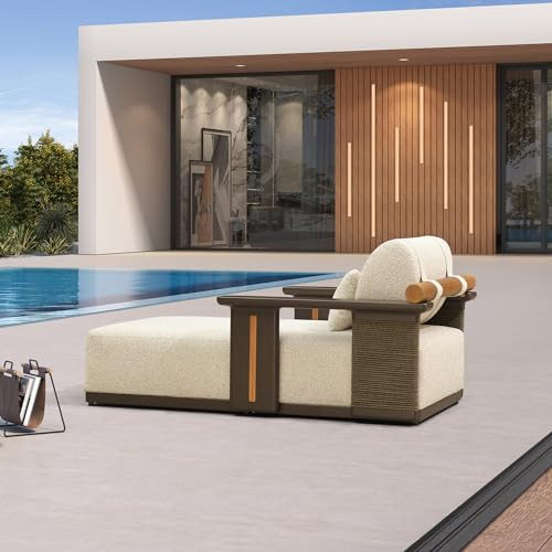 PURPLE LEAF Outdoor Lounge Chairs for Oversized Wider for Relax Bronze | Amazon (US)