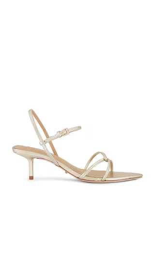 Florida Sandal in Gold Nappa Metallic | Revolve Clothing (Global)