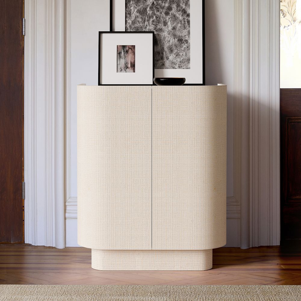 Solstice Painted Raffia Cabinet (28") | West Elm (US)