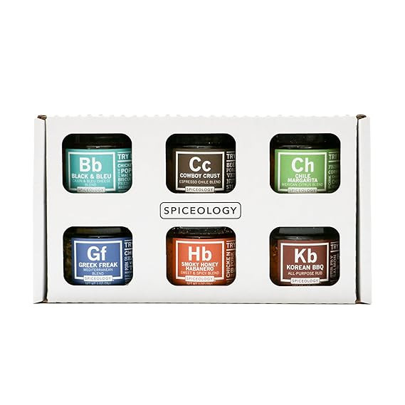 Spiceology - Signature Series - BBQ Seasoning Gift Set and Sampler Set - Flavors Included: Cajun,... | Amazon (US)