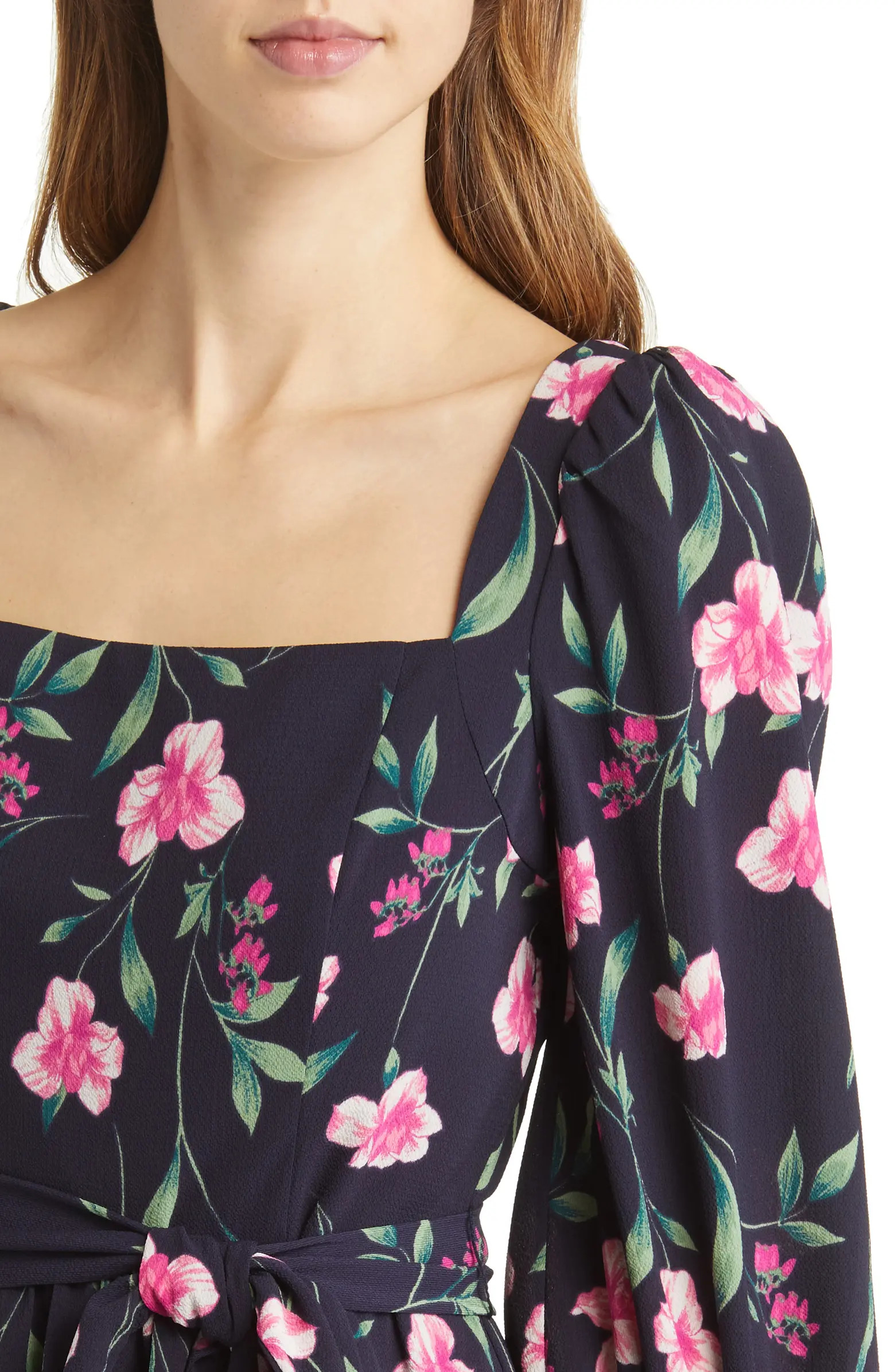 Floral Square Neck Dress | Nordstrom