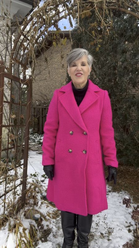 Gorgeous @talbots fuchsia 🩷coat!  Perfect for beating any winter time blues!
Comfy, and today it’s on sale for 50% off!
#talbotsofficial
#Wintercoats
#classicstyle
#chiclooks
#winterlooks

#LTKSeasonal #LTKCyberWeek #LTKsalealert