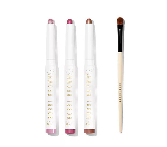 Bobbi Brown Longwear Cream Shadow Stick Trio & Brush - QVC UK | QVC UK