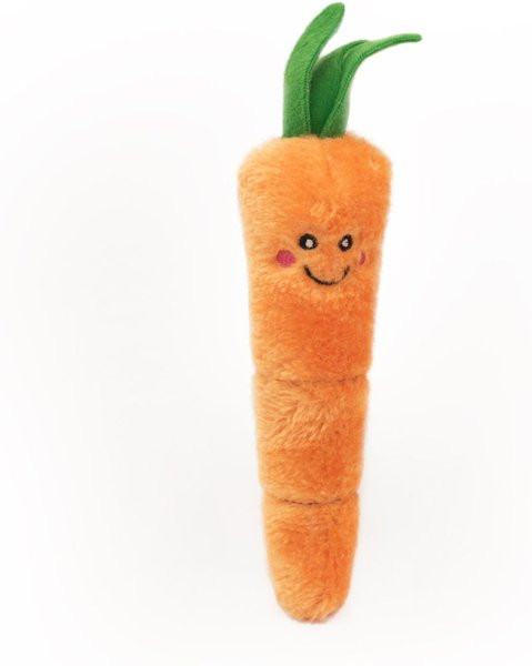ZippyClaws Kickerz Carrot Cat Plush Toy with Catnip, Orange | Chewy.com