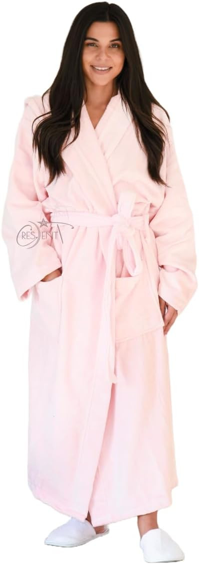 Luxury Turkish Hooded Non-pilling Bathrobe for Women with Slippers - Soft Terry Cloth Robe for Ul... | Amazon (CA)