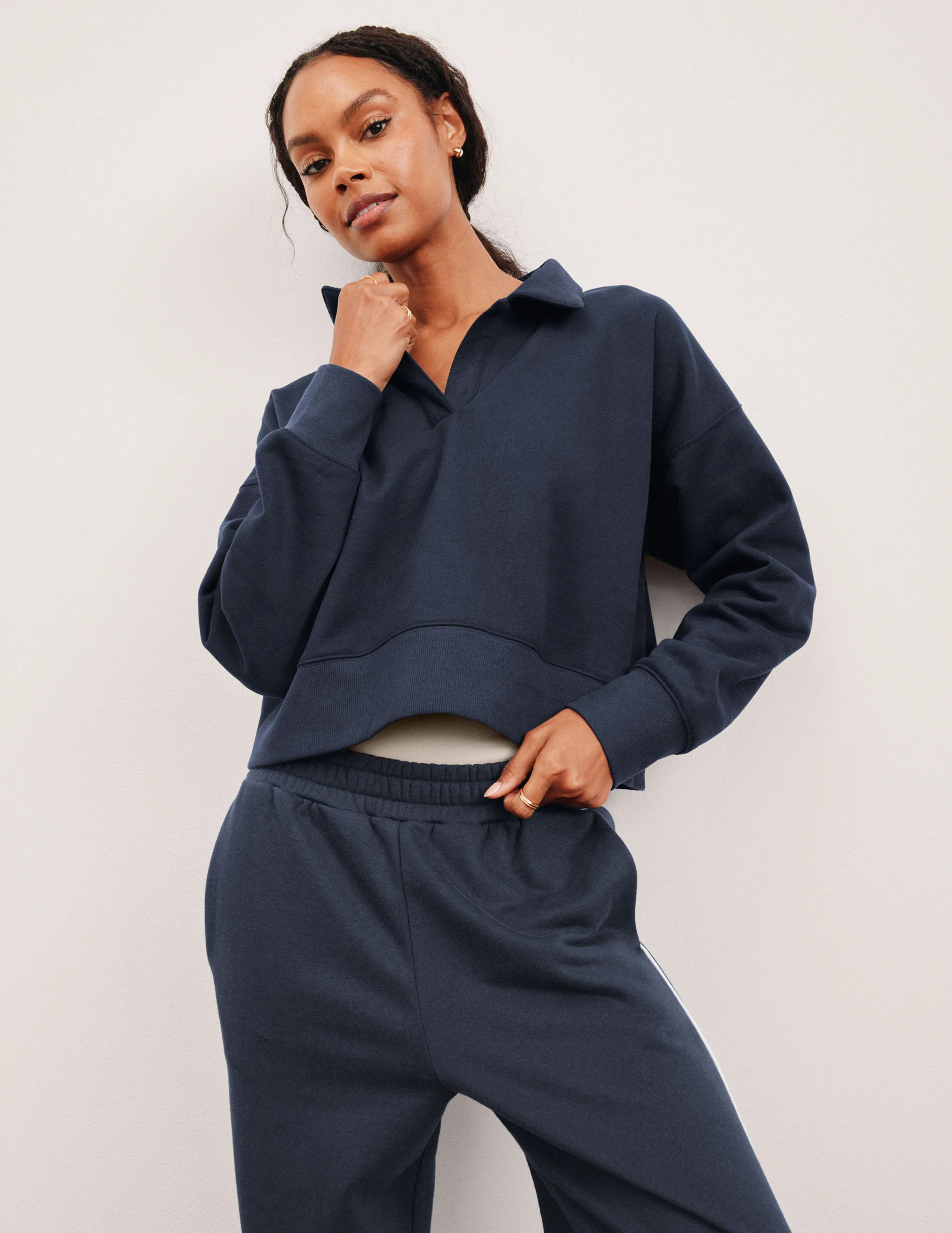 LuxeFleece Collared Sweatshirt | Beyond Yoga | Beyond Yoga