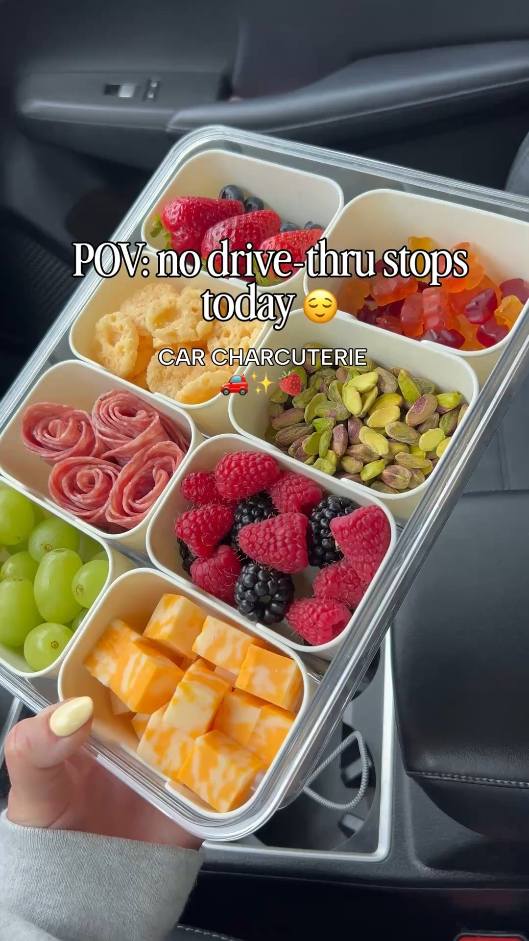 POV: no drive-thru stops today 😌🚗

This little snack box has been saving me lately…
sweet, salty, crunchy + a little treat because balance 😂

makes car rides sooo much easier

save this for your next drive ✨

#snackbox #momlifehacks #carhacks #snackideas #onthego #LTKkids

#LTKTravel #LTKMothersDay #LTKdayinmylife