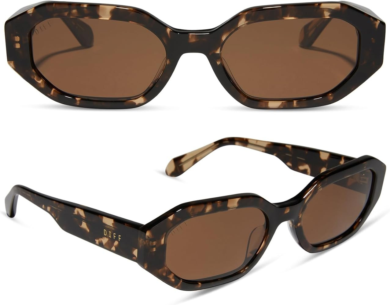 DIFF Allegra Designer Angular Sunglasses for Women UV400 Protection | Amazon (US)