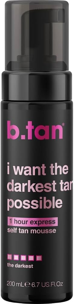 b.tan Ultra Dark Self Tanner Mousse | I Want The Darkest Tan Possible - Fast, 1 Hour Express Sunl... | Amazon (US)