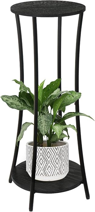 YINMIT Plant Stand Indoor,Round Potted Holder Rack,Flower Pot Stand Shelf,Round Supports Rack,Cor... | Amazon (US)
