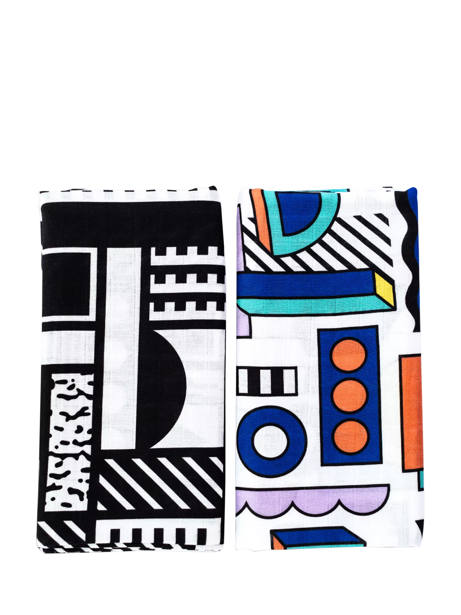 Etta Loves X Walala Studio Extra Large Muslin Squares, Pack of 2, Mono/Multi | John Lewis (UK)