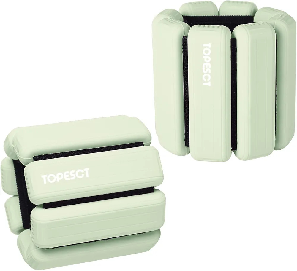 TOPESCT Adjustable Wrist Weights - Set of 2 (1lb Each) | Wearable Wrist & Ankle Weights Bracelet ... | Amazon (UK)