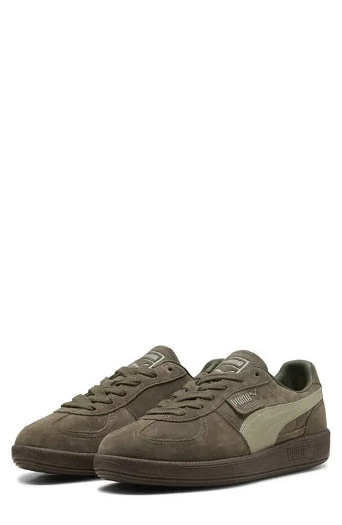 PUMA Palermo Sneaker in Loden Green/gum at Nordstrom, Size 7.5 | Nordstrom