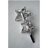 Star Silver Bobby Pin, Barrette, Fashion Women Girl Clip, Stars Crystal Headpiece, Hair Accessories | Etsy (US)