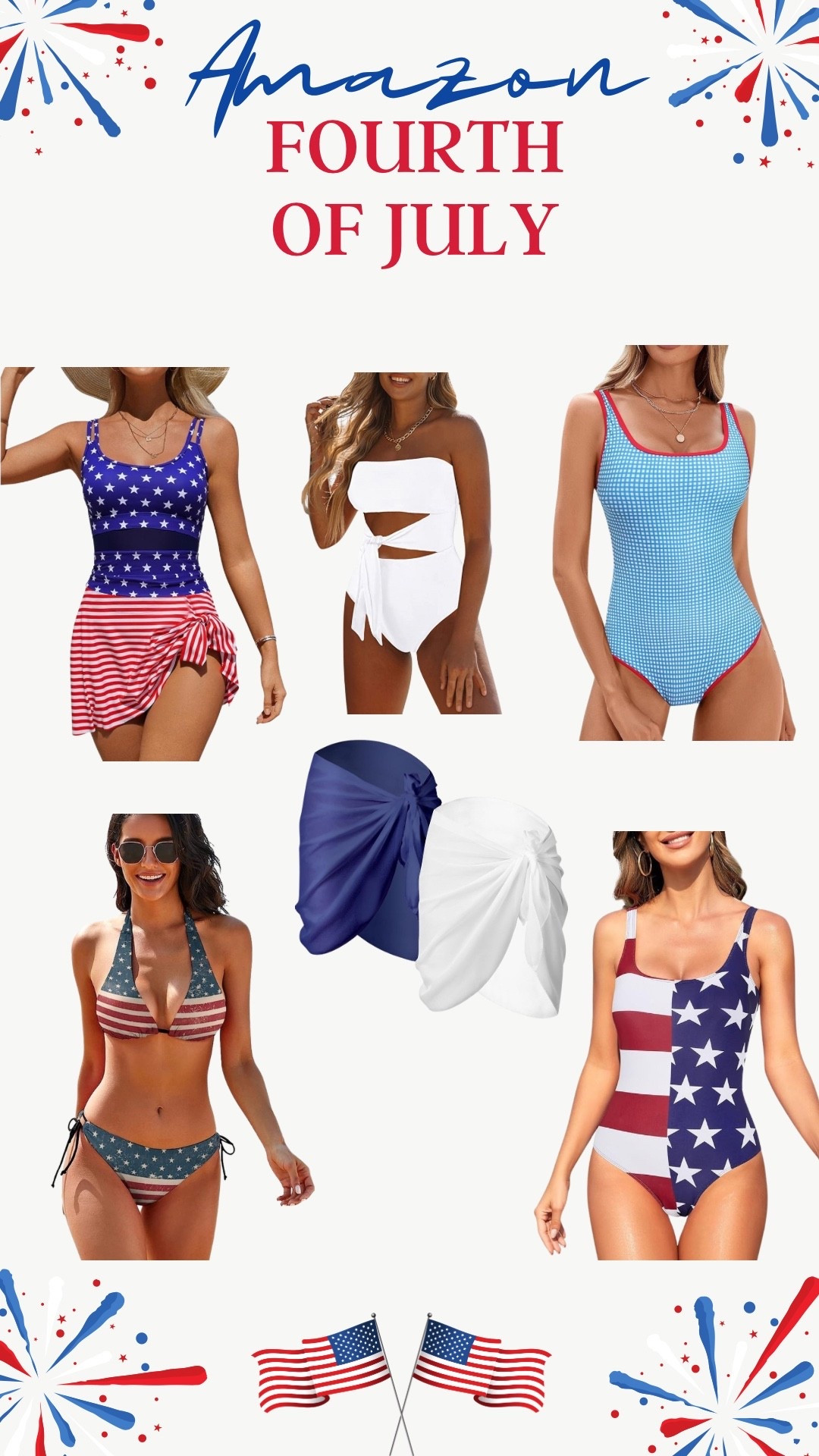 4TH OF JULY SWIMSUITS

#LTKStyleTip #LTKSwim #LTKFindsUnder50
