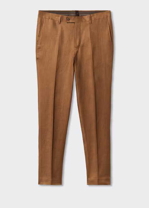 100% linen suit trousers | MANGO (US)