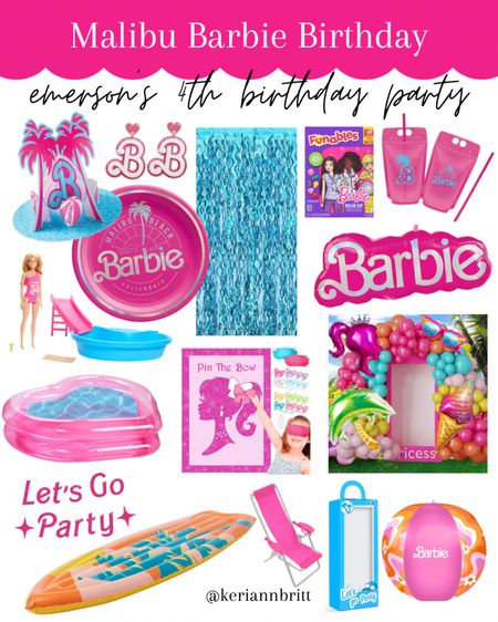 Emerson’s Malibu Barbie 4th Birthday Party

Barbie birthday/ girls party theme / fourth birthday / summer birthday party / Barbie doll / kids party / Barbie decor 

#LTKParties #LTKFamily #LTKKids