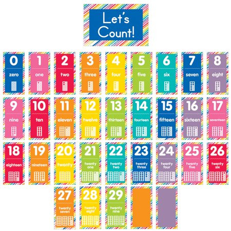 JUST TEACH NUMBER CARDS BBS SCHOOL GIRL STYLE | Walmart (US)