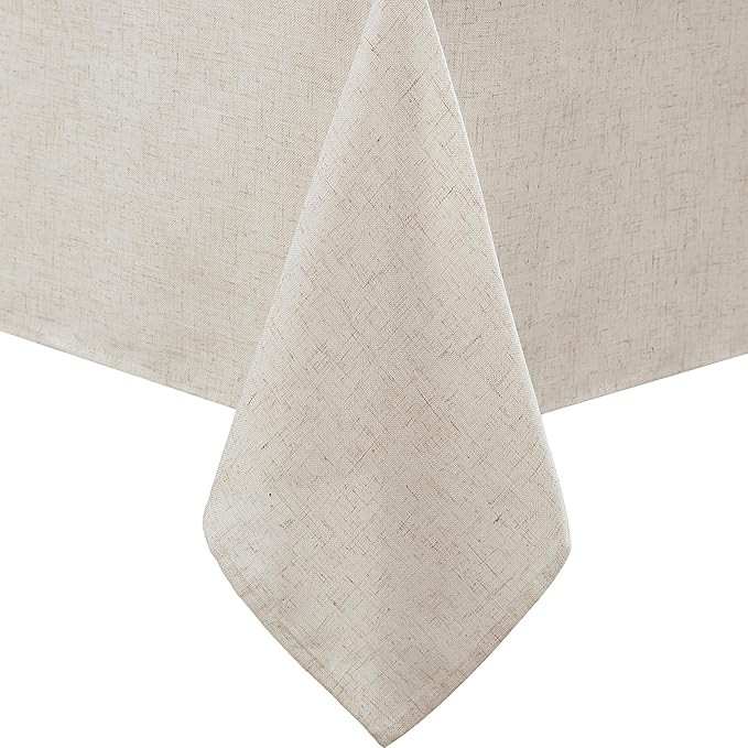 Laura Ashley Dothan Luxury Linen Blend Tablecloth for Formal Dining, Holiday, Wedding or Party, 6... | Amazon (US)