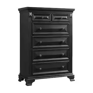 Picket House Furnishings Trent 6-Drawer Antique Black Chest of Drawers CY600CH - The Home Depot | The Home Depot
