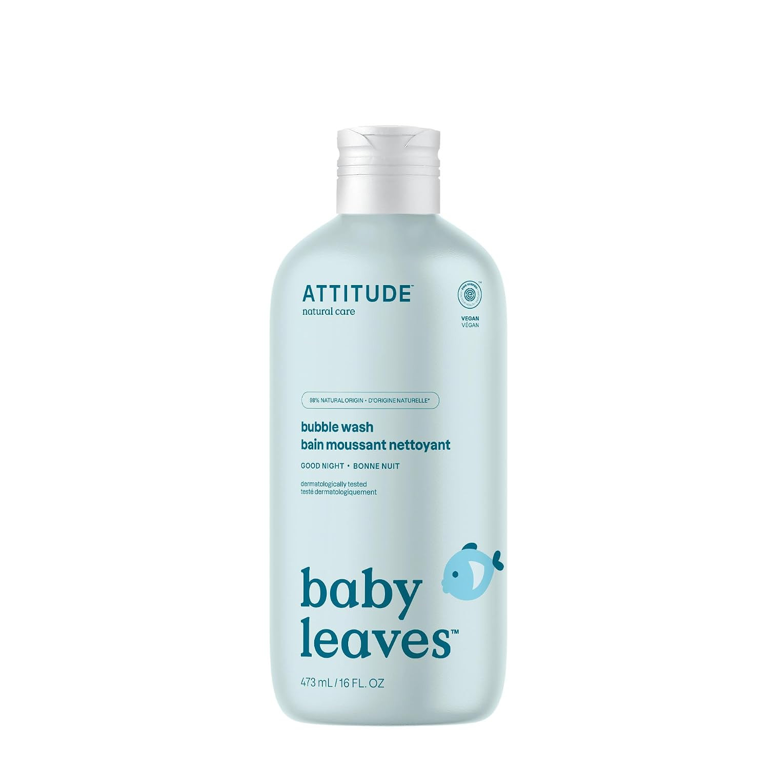 ATTITUDE Baby Bubble Bath & Body Wash, Good Night, EWG Verified, 16 Fl Oz | Amazon (US)