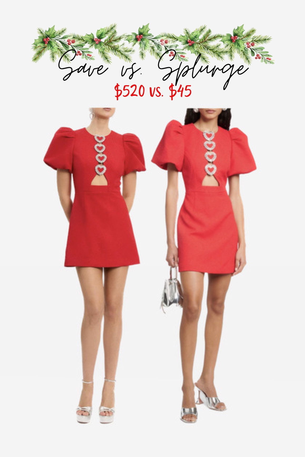 Red Christmas dress ❤️✨ can you tell which is more expensive??

#LTKstyletip #LTKHoliday #LTKparties
