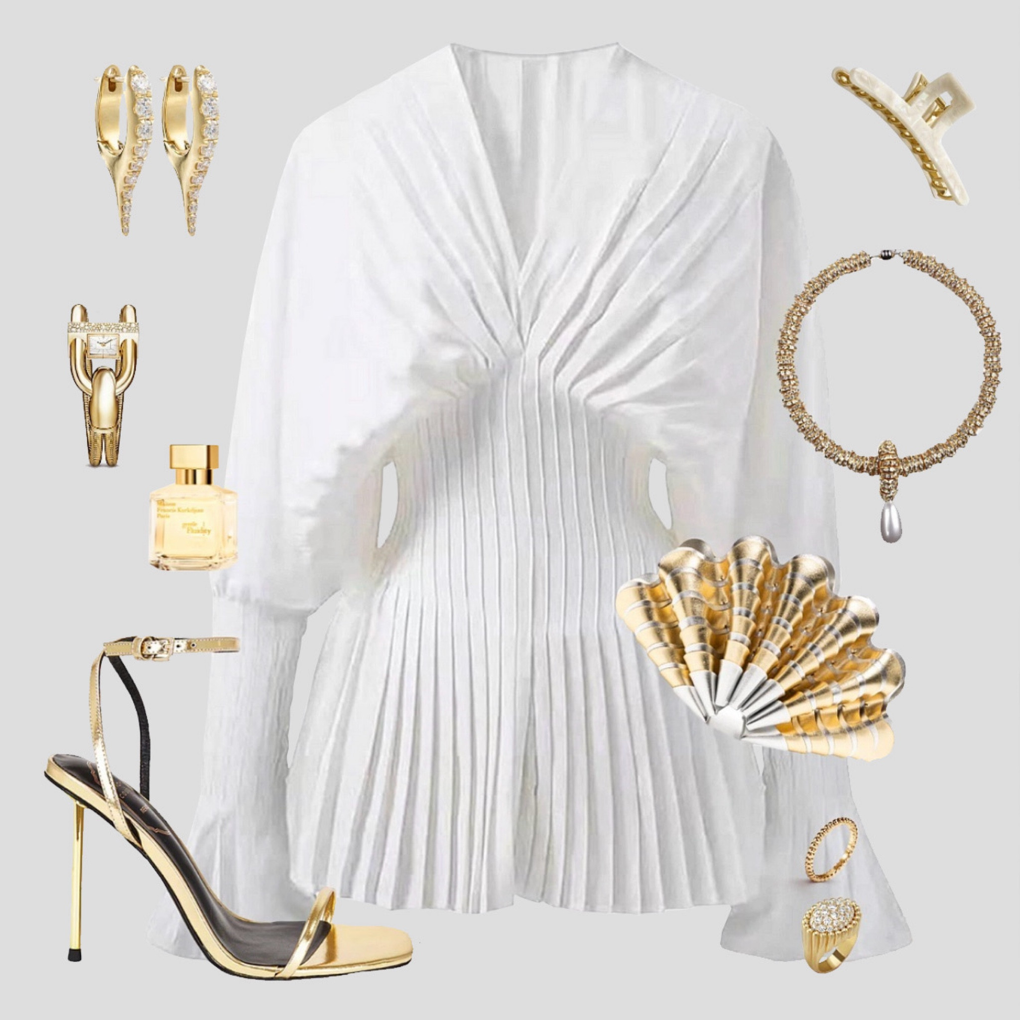 All white summer look for the girls. Seashell I so with the pleats and clutch. 

#LTKTravel #LTKSummerSales #LTKFindsUnder50