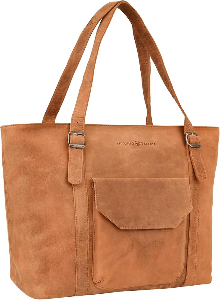 ANTONIO VALERIA Sage Leather Tote/Top Handle Shoulder Bag for Women | Amazon (US)