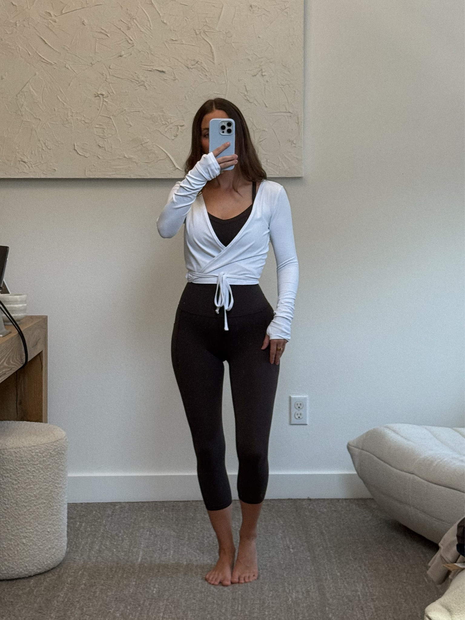pilates uniform 🤎

Athleta, Athleta outfit, pilates outfit, workout outfit, activewear, brown leggings, wrap top, yoga outfit, pilates clothes, neutral activewear, athleisure

#LTKfitnessgoals #LTKActive #LTKPetite