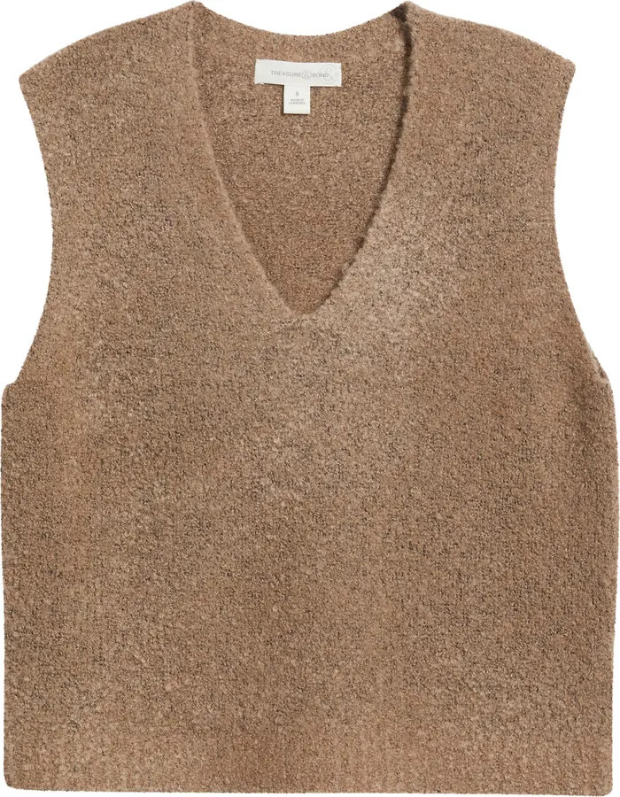 Treasure & Bond Bouclé Sweater Vest | Nordstrom | Nordstrom