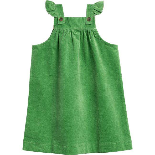 Delphine Dress, Green Velvet | Maisonette