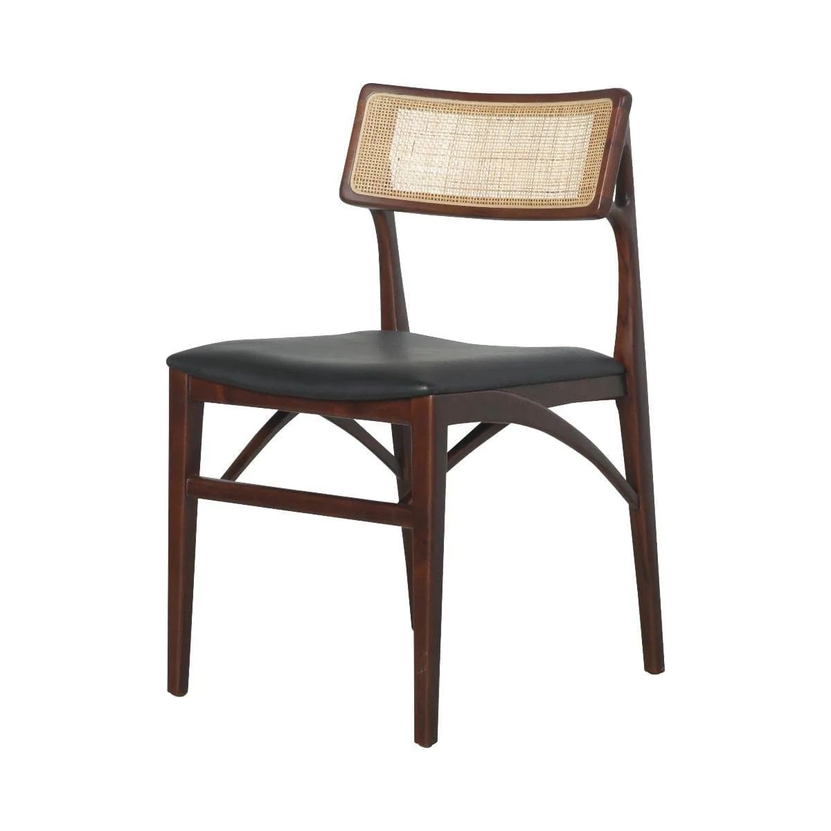 Teak Razzia Cane Dining Chair | France and Son