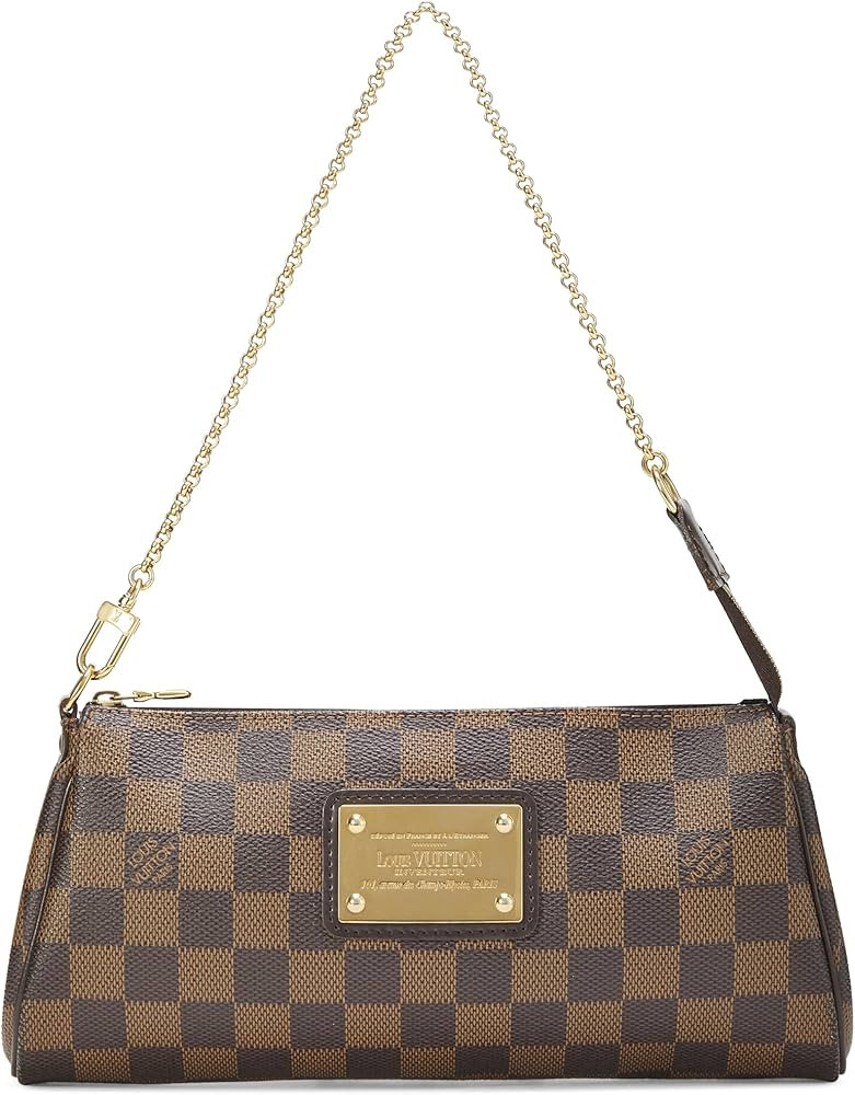 Amazon.com: Louis Vuitton, Pre-Loved Damier Ebene Eva, Brown : Luxury Stores | Amazon (US)