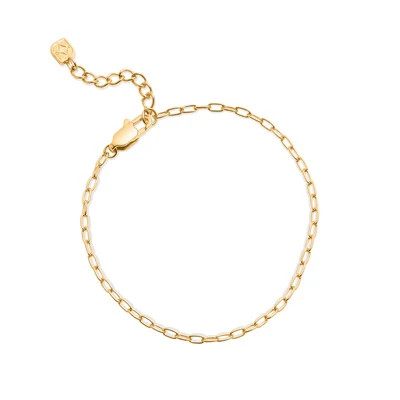 Mini Paperclip Chain Bracelet (Gold) | Abbott Lyon