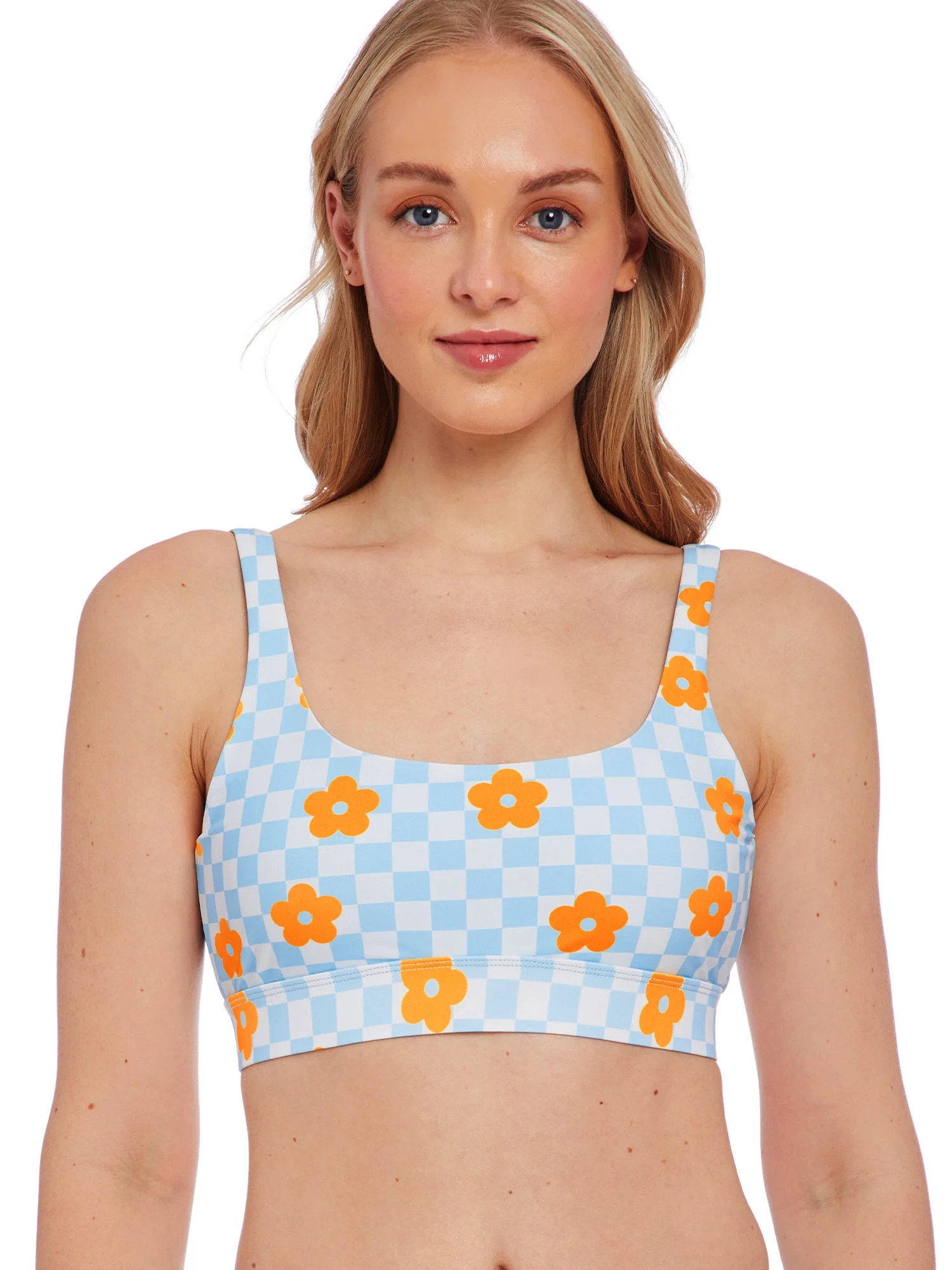 Cyn & Luca Juniors Val Picnic Beach Scoop Neck Bralette Top | Walmart (US)