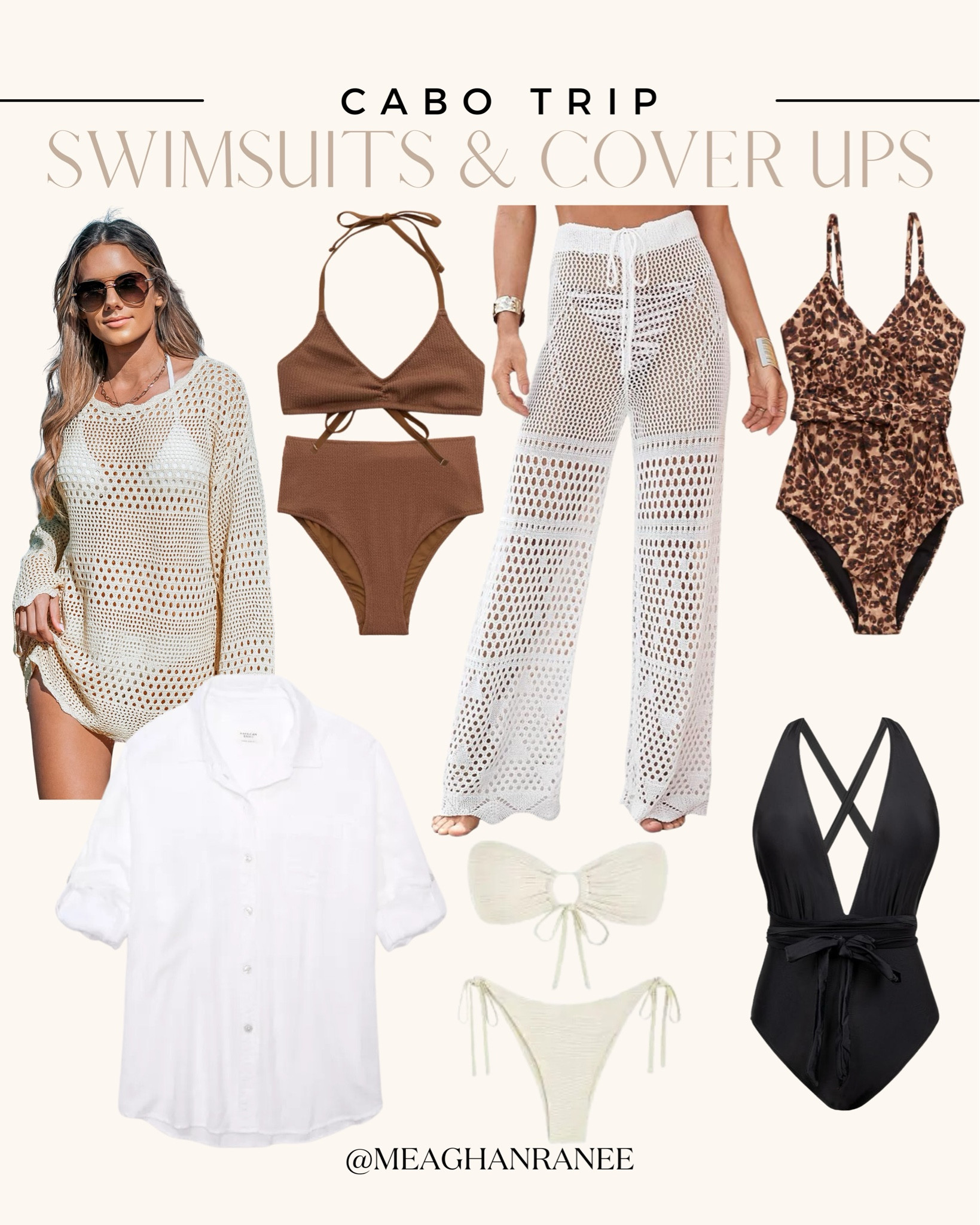 Cabo Trip - Vacation - Beach - Summer - Swimsuit - Cover Ups 

#LTKswim #LTKtravel #LTKSeasonal