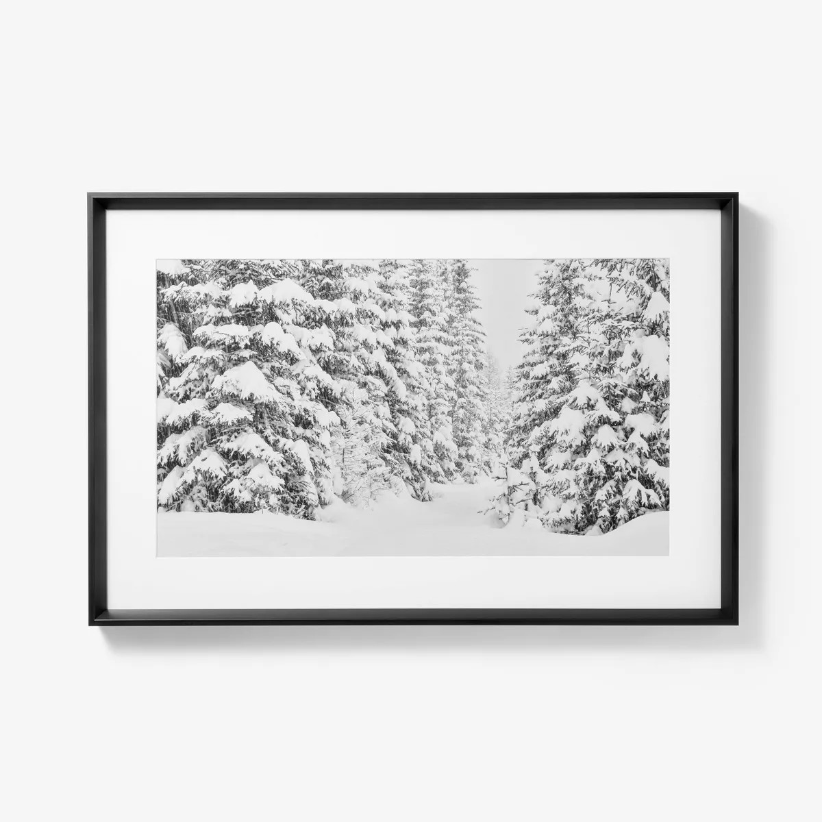 30"x20" Winter Tree Scene Framed Wall Art Print - Threshold™ designed with Studio McGee | Target