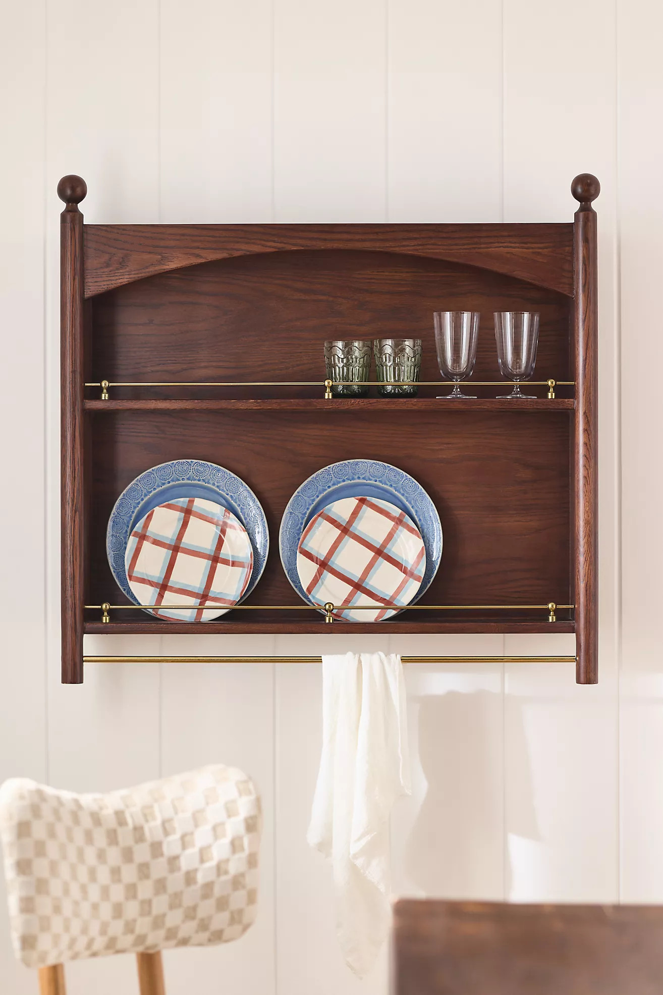 Roma Wood Plate Rack | Anthropologie (US)