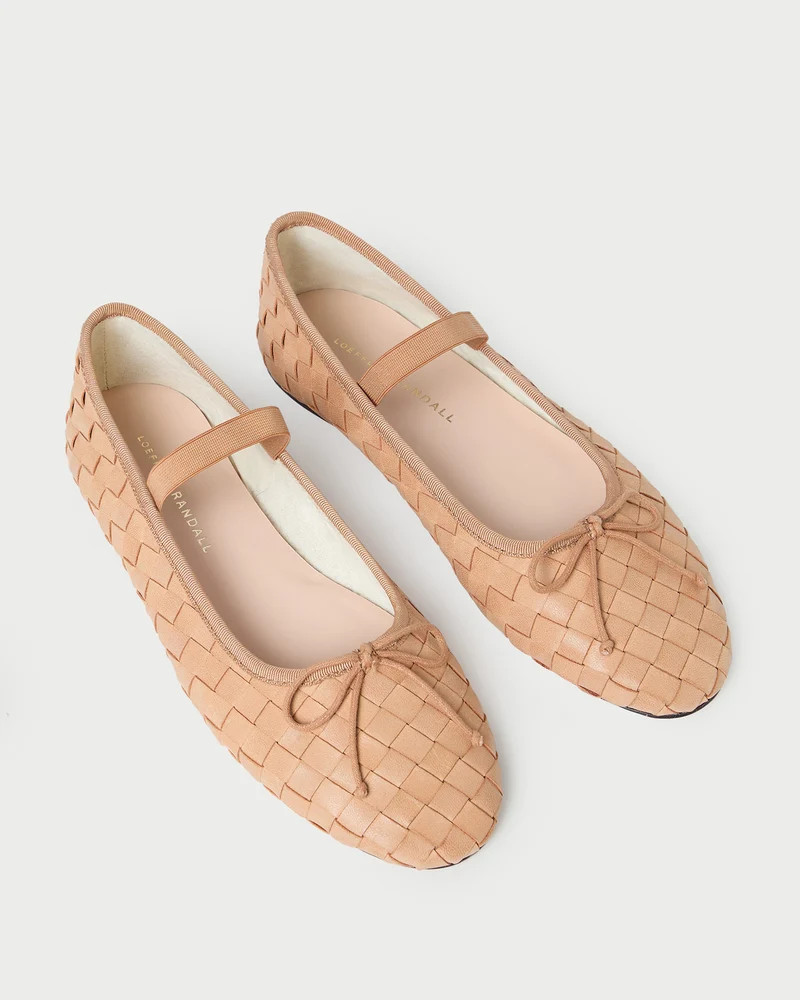 Leonie Honey Woven Ballet Flat | Loeffler Randall