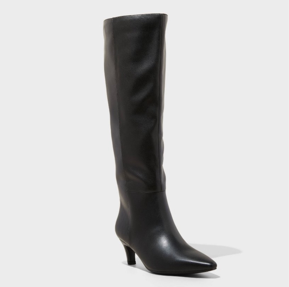 love these boots! knee high boots, black boots, cream boots, target style 

#LTKFindsUnder50 #LTKStyleTip #LTKSeasonal