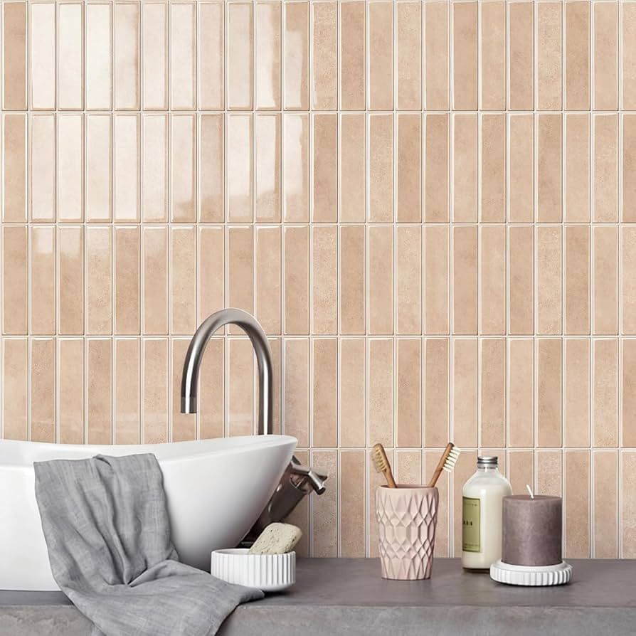 Alwayspon 10 Sheets 12inch/30.5cm 3D Vinyl Backsplash Tiles, Self-Adhesive Peel and Stick Wall Ti... | Amazon (US)